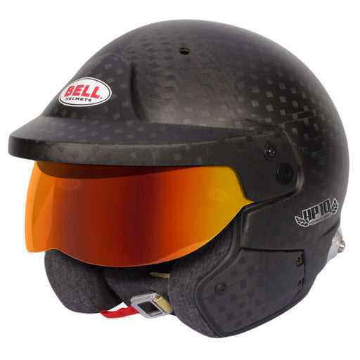 Bell HP10 Carbon Open Face Helmet With Free HP Premium Bag - Red Mirror Shield - Main - Fast Racer