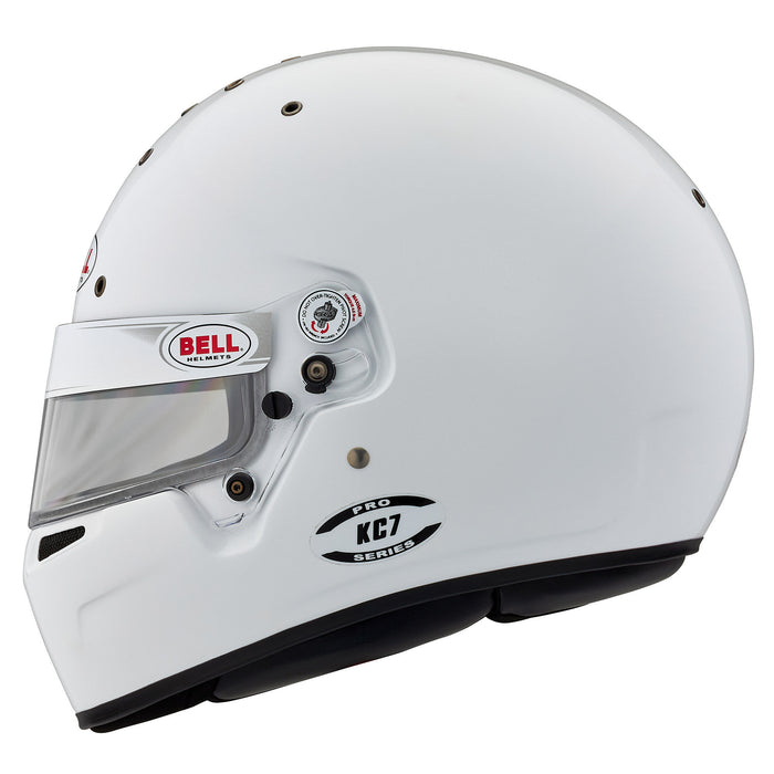 Bell KC7-CMR Youth Kart Helmet With Free Fleece Helmet Bag - Left - Fast Racer