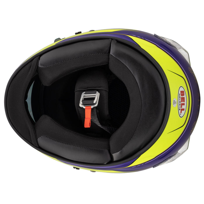 Bell KC7-CMR Kart Helmet - Lewis Hamilton Yellow/Purple With Free HP Helmet Bag - Internal - Fast Racer