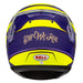 Bell KC7-CMR Kart Helmet - Lewis Hamilton Yellow/Purple With Free HP Helmet Bag - Rear - Fast Racer