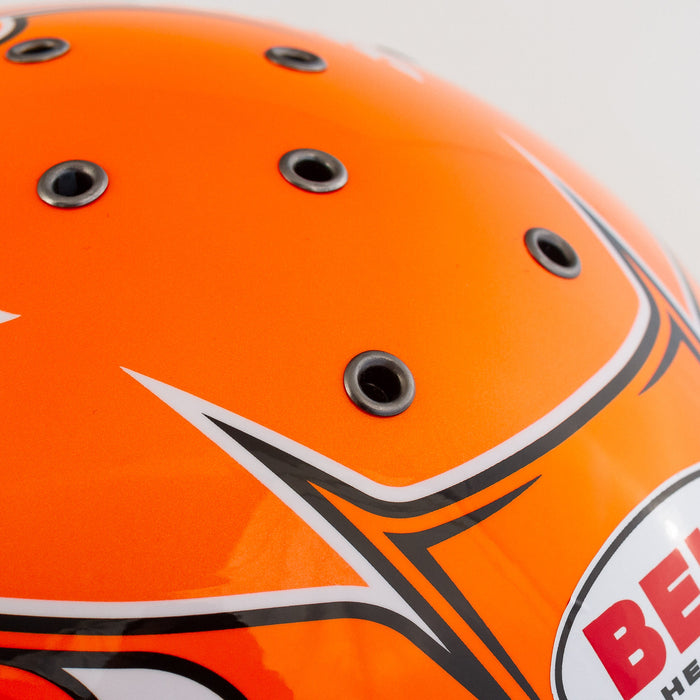 Bell KC7-CMR Champion Orange Youth Kart Helmet - Air Intake - Fast Racer