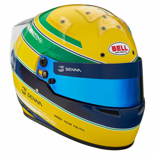 Bell KC7-CMR Kart Helmets - Ayrton Senna - Main Right - Fast Racer