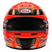 Bell KC7-CMR Champion Anthracite/Orange Kart Helmet  - Free Bell Fleece Helmet Bag - Front - Fast 