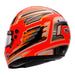 Bell KC7-CMR Champion Anthracite/Orange Kart Helmet  - Free Bell Fleece Helmet Bag - Rear Left - Fast 