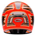 Bell KC7-CMR Champion Anthracite/Orange Kart Helmet  - Free Bell Fleece Helmet Bag - Back - Fast 