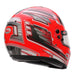 Bell KC7-CMR Champion Anthracite/Red Kart Helmet  - Free Bell Fleece Helmet Bag - Rear Right - Fast Racer