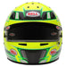 Bell KC7-CMR Champion Anthracite/Yellow Kart Helmet  - Free Bell Fleece Helmet Bag - Front - Fast Racer