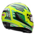 Bell KC7-CMR Champion Anthracite/Yellow Kart Helmet  - Free Bell Fleece Helmet Bag - Rear Right - Fast Racer