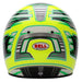 Bell KC7-CMR Champion Anthracite/Yellow Kart Helmet  - Free Bell Fleece Helmet Bag - Rear - Fast Racer