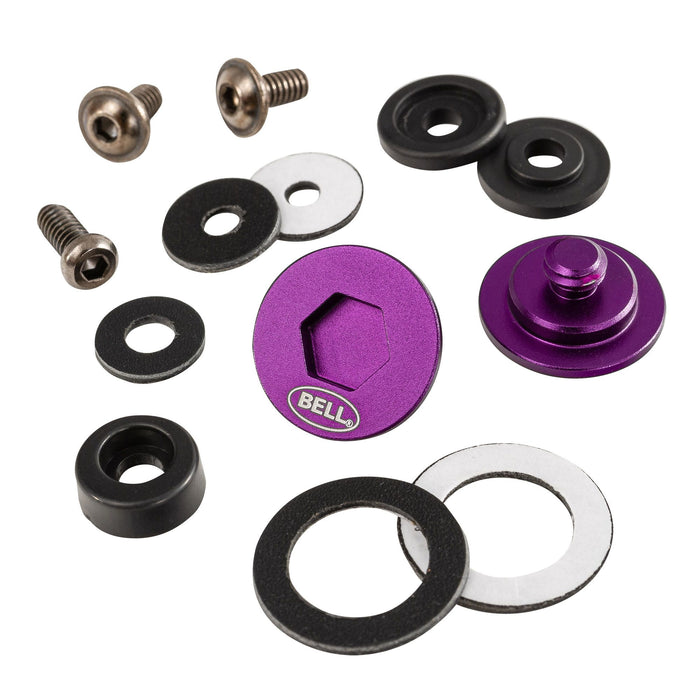 Bell PIVOT KIT (SE07-SE077) Compatible with the HP77, HP7, RS7C LTWT, RS7SC LTWT, RS7 Carbon, RS7K Carbon, RS7, RS7K, KC7-CMR Carbon, and KC7-CMR Helmets - Purple - Fast Racer