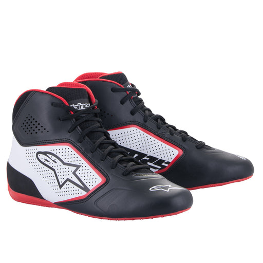 Alpinestars TECH-1 K START V2 Kart Shoes - Black/White/Red - Fast Racer