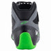 Alpinestars Tech-1 KX V2 Karting Shoes - Black/Gray/Green - Rear - Fast Racer