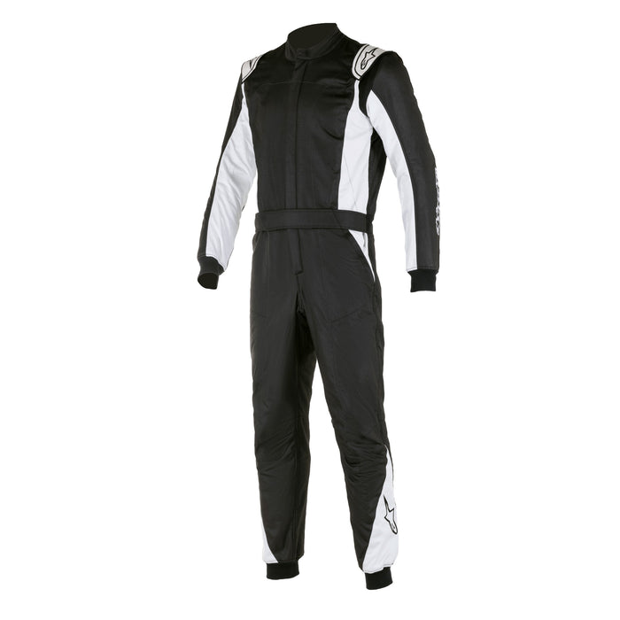 Alpinestars Arom Bootcut Racing Suit - FIA Rated - Black/Silver - Fast Racer