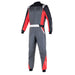 Alpinestars Atom Bootcut Racing Suit - FIA Approved - Anthracite/Red/Black - Fast Racer