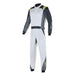 Alpinestars Atom Bootcut Racing Suit - FIA Approved - Silver/Anthracite/Yellow Fluo - Fast Racer