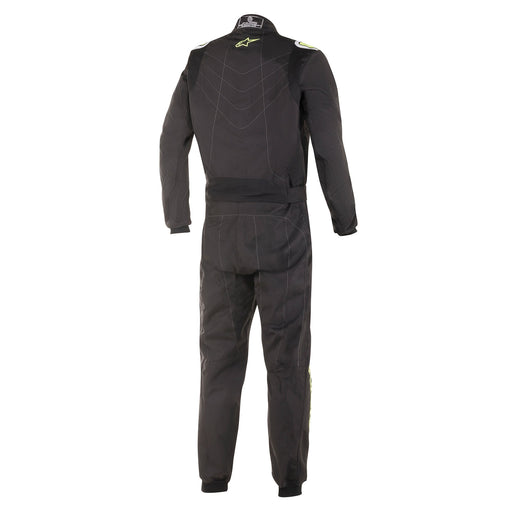 Alpinestars KMX-9 V3 Kart Suit - Black/Yellow - Back - Fast Racer