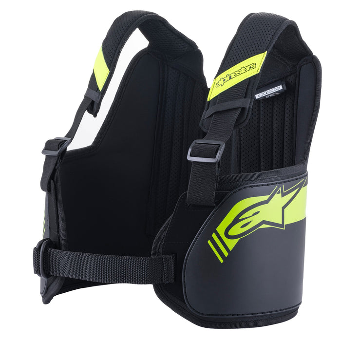 Alpinestars Bionic Kart Rib Protector - Black/Yellow Front - Fast Racer