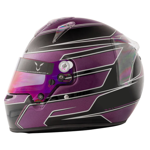 Bell KC7-CMR Lewis Hamilton Kart Helmet - Black/Purple - Side - Fast Racer