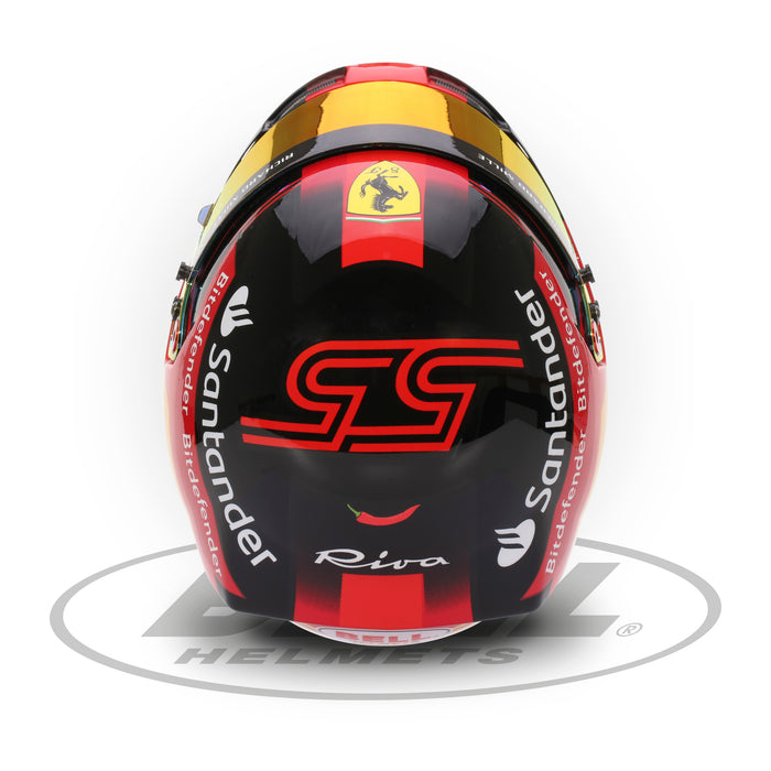 Bell 1:2 Scale Mini Helmet Carlos Sainz 2023 - Top - Fast Racer