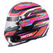 Zamp RZ-70E Switch Matte Graphic Red/Black Racing Helmet Left View - Fast Racer