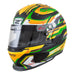 Zamp RZ-70E Switch Matte Graphic Yellow/Green/Black Racing Helmet Main View - Fast Racer