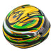 Zamp RZ-70E Switch Matte Graphic Yellow/Green/Black Racing Helmet Top Rear View - Fast Racer