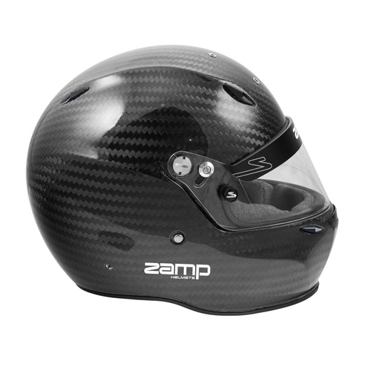 H88603CB3 Zamp ZR-90 Gloss Carbon Race Helmet - Kart Helmet - FIA and Snell Sa2020 Approvel - Left - Fast Racer