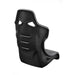 OMP RT Carbon Shell Race Seat FIA - Rear View - Black Leather / Suede Microfiber - Fast Racer