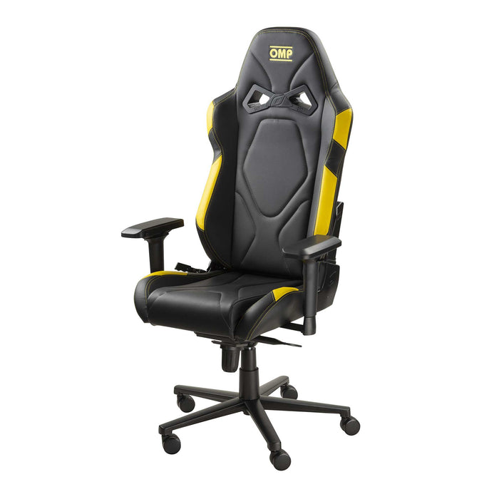 OMP GS Racing Style Office Chair - Black/Yellow - Fast Racer