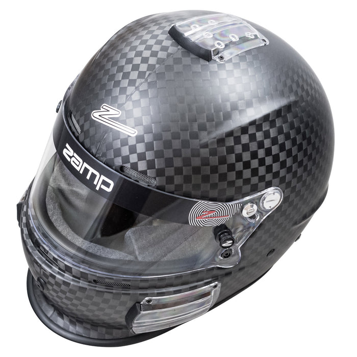 Zamp RZ-64C - SNELL SA2020 Carbon Helmet - Matte Carbon - Top - Fast Racer