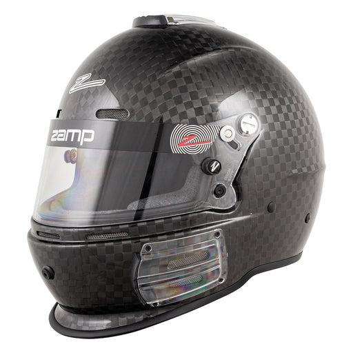 Zamp RZ-64C - SNELL SA2020 Carbon Helmet - Solid Carbon - Front - Fast Racer