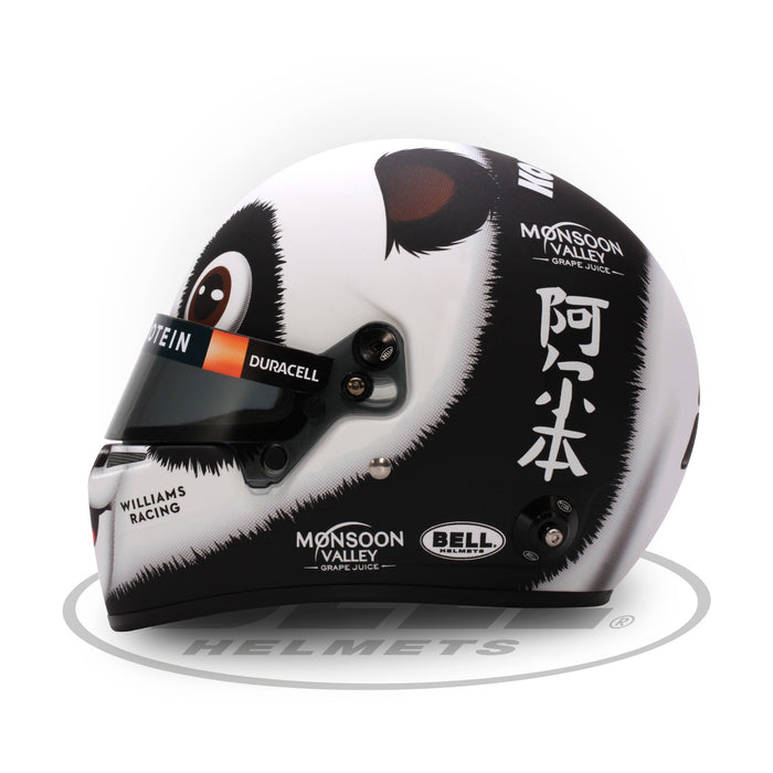 Bell Half Scale F1 Mini Helmet From Alex Albon During 2024 Chinese Grand Prix - Left - Fast Racer