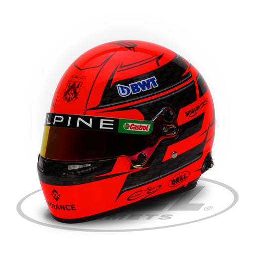 Bell 1:2 Scale F1 Mini Helmet Esteban Ocon 2024 Alpine Formula 1 Team - Fast Racer