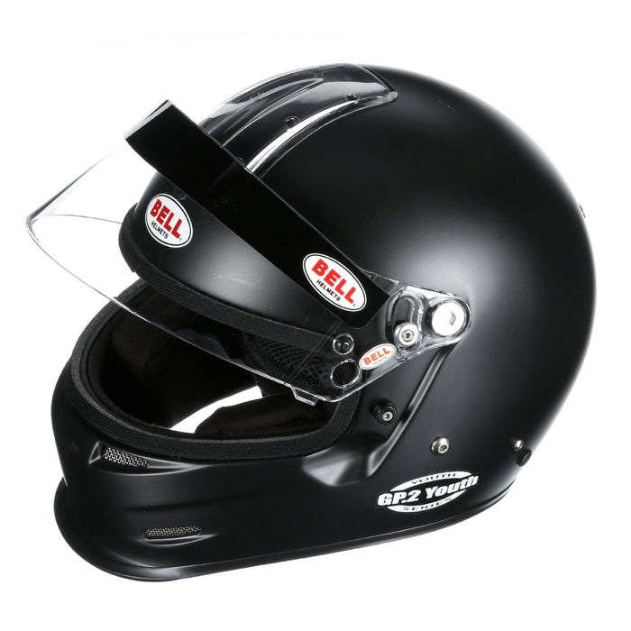 Bell GP2 Youth Kart and Race Helmet - SFI Youth Standard - Main Front Black - Fast Racer