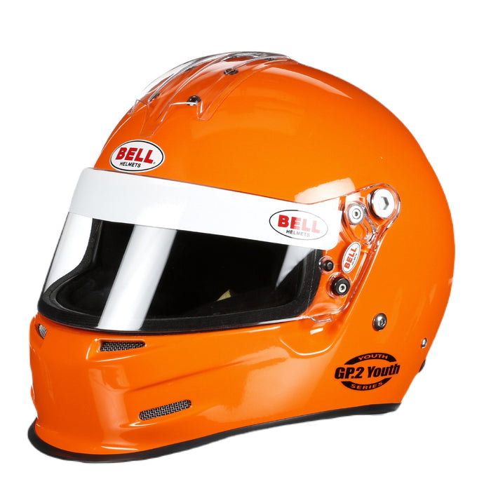 Bell GP2 Youth Kart and Race Helmet - SFI Youth Standard - Main Orange - Fast Racer