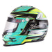 Zamp RZ-42Y Youth Snell - CMR2016 Helmet - Green/Silver - Youth Helmets - Left - Fast Racer