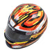 Zamp RZ-42Y C4 Youth Snell CMR2016 Graphic Racing Helmet - Black/Red/Orange - Top - Fast Racer