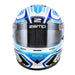 Zamp RZ-42Y C4 Youth Snell CMR2016 Graphic Racing Helmet - White/Blue - Front - Fast Racer