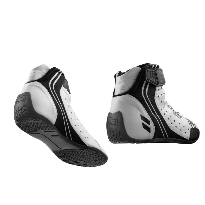 OMP One Evo X Racing Shoes FIA - 2024 Colors - White Rear - Fast Racer