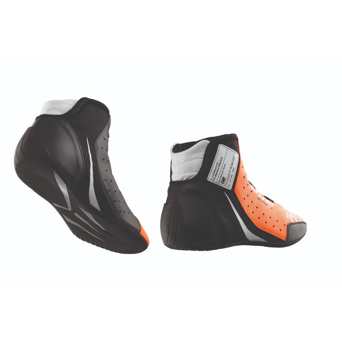 OMP ONE EVO X R Rotor Racing Shoes - Race Boots - Orange/Black Rear - IC/805E - Fast Racer