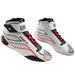 OMP ONE-S Auto Racing Shoes  - White Pair - Fast Racer