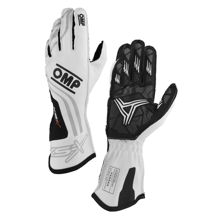 OMP KS-X Kart Gloves FIA - White Pair - Fast Racer