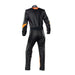 OMP KS-2 ART Karting Suit Black and Orange Rear, Sold by Fast Racer