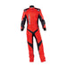 OMP KS-2 ART Karting Suit Red/Black Front, Sold by Fast Racer