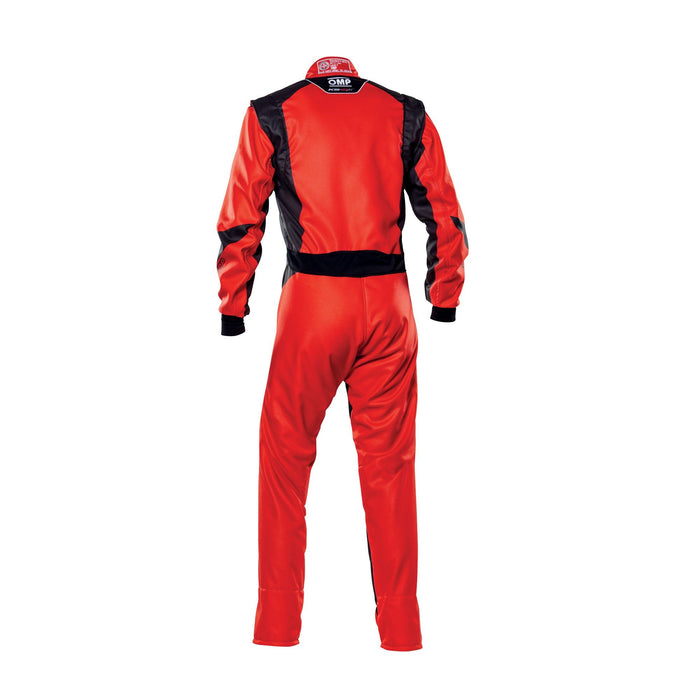 OMP KS-2 ART Karting Suit Red/Black Rear, Sold by Fast Racer