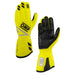 OMP ONE EVO FX Racing Gloves FIA 8856-2018 - Yellow Pair - Fast Racer