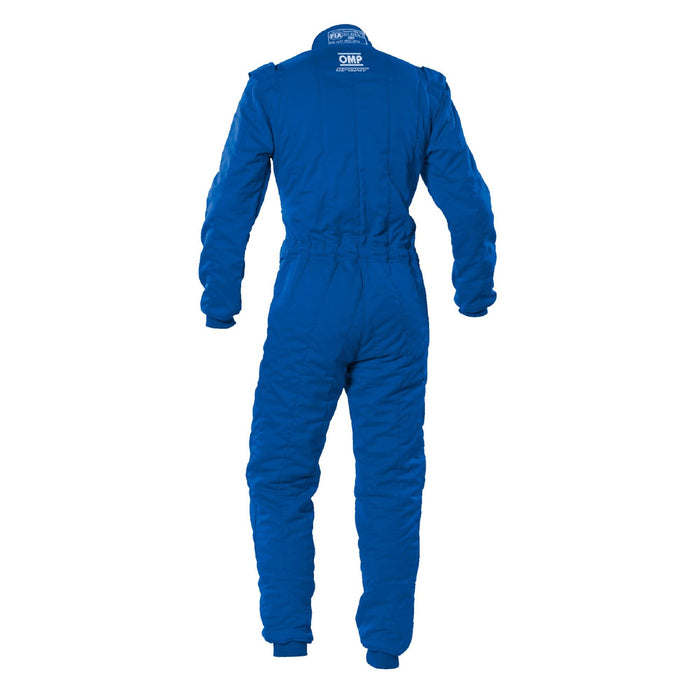 OMP Sport OS 10 Racing Suit FIA Approved - Blue Rear - Fast Racer