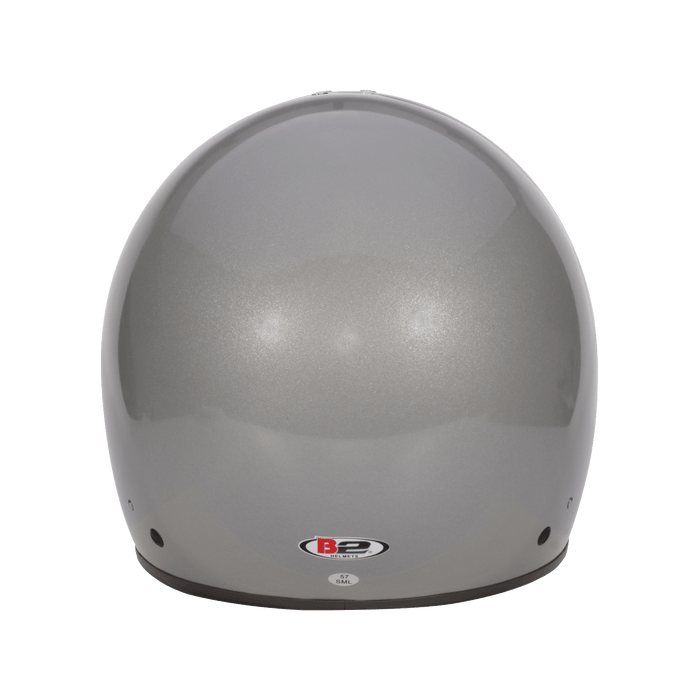 B2 APEX Helmet SA2020 - Silver - Back - Fast Racer