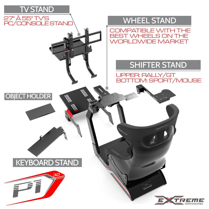 Extreme Simracing P1 Home Racing Simulator Cockpit