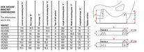 Sea Brackets Technical Info - Dimensions - Fast Racer